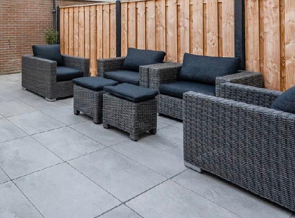Loungestoel / loungeset / tuinset Garden Collections, Ophalen, 4 zitplaatsen, Rotan, Zo goed als nieuw
