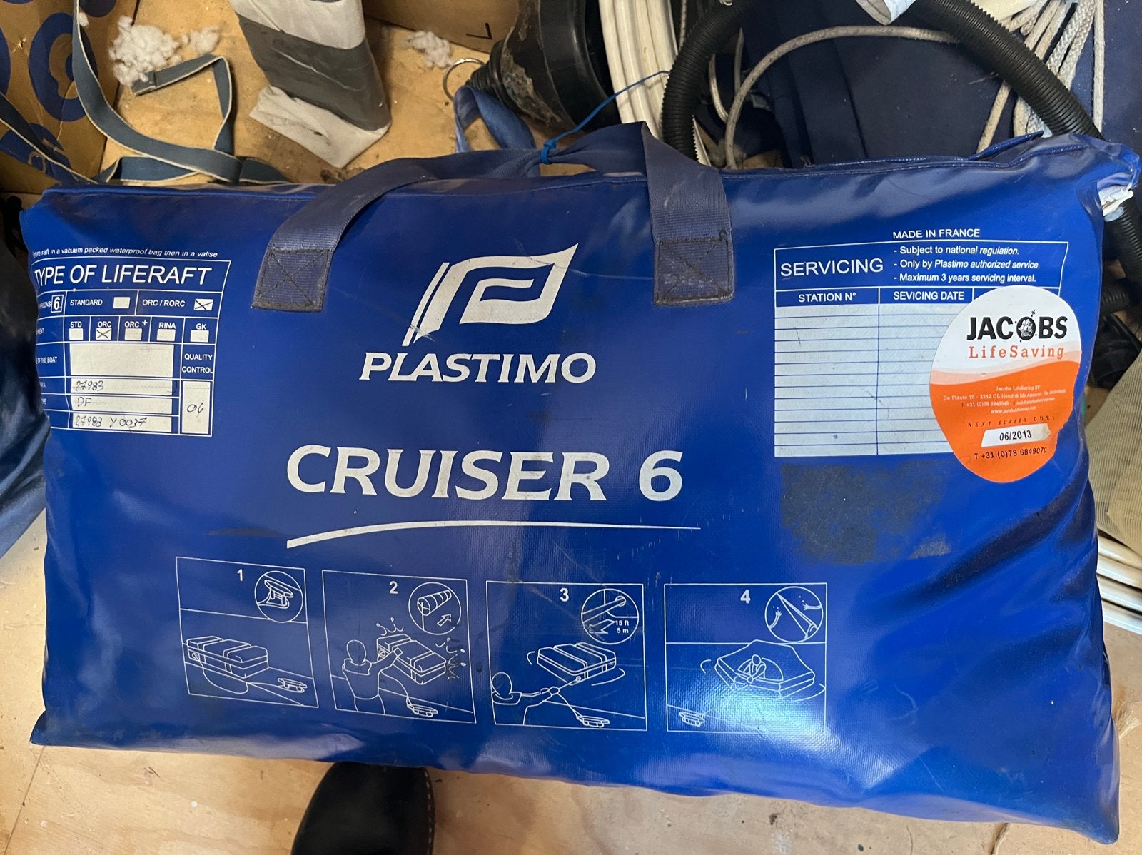 Plastimo Cruiser 6 Persoons Reddingsvlot - Goede Staat, Ophalen, Gebruikt, Overige typen