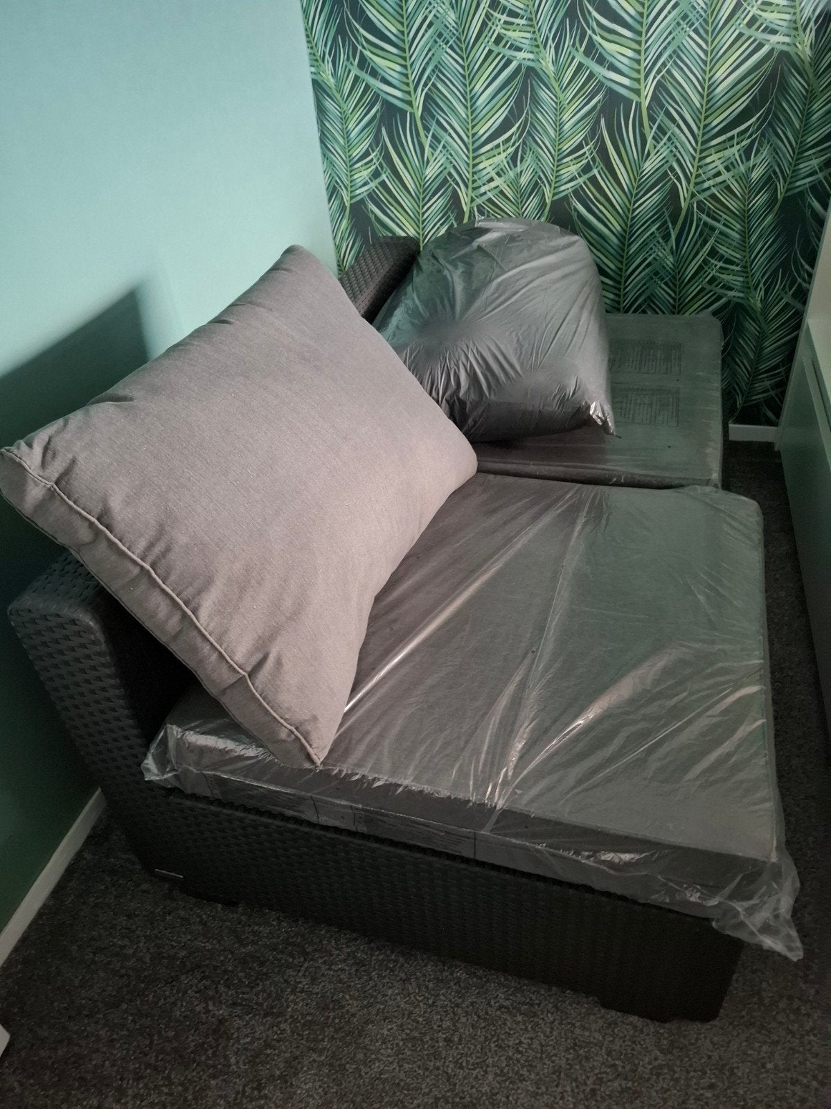 Allibert loungeset en hocker, Kunststof, Hocker, Zo goed als nieuw, Ophalen