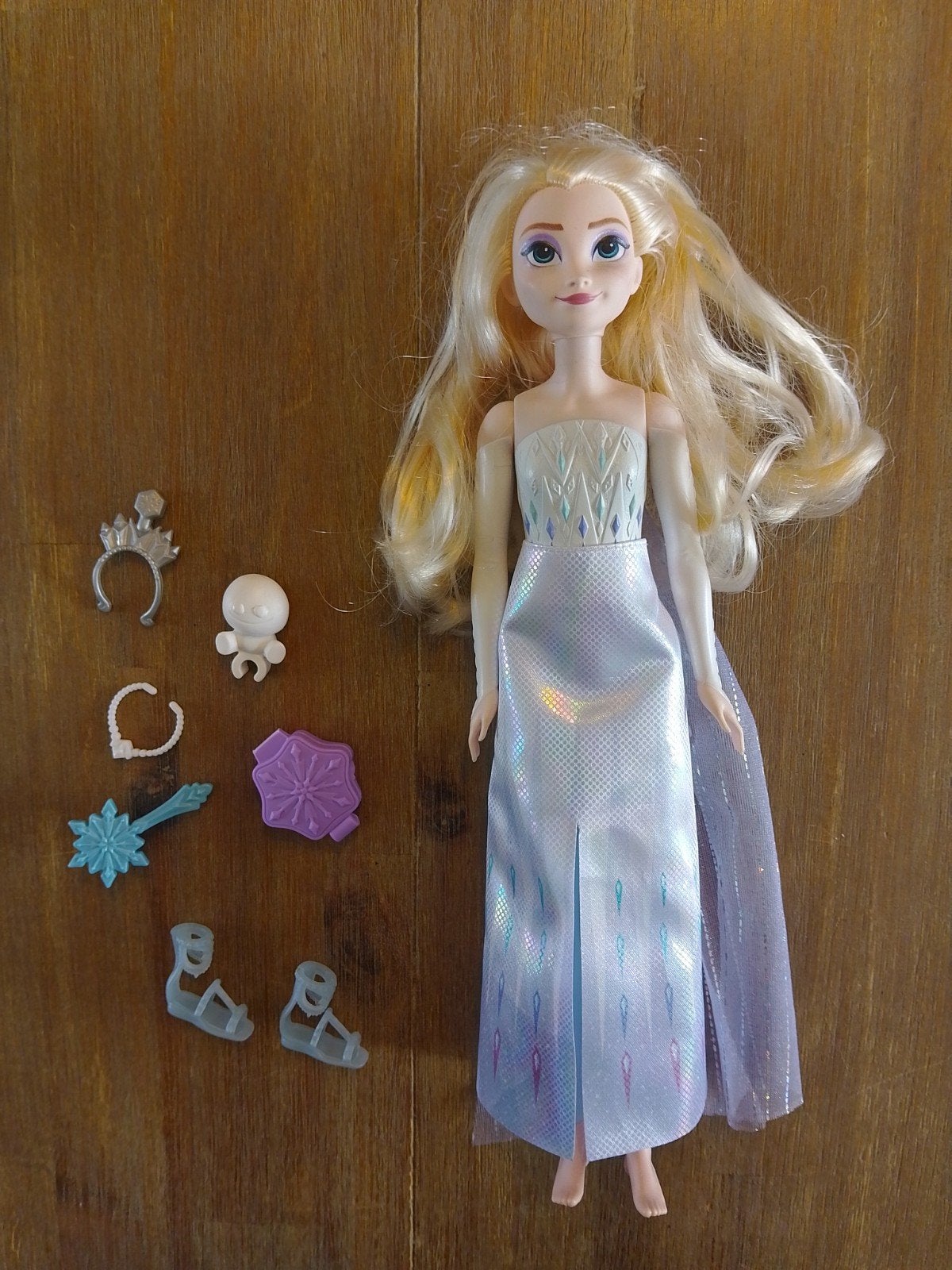 Elsa pop (Mattel, Spin & Reveal) (Frozen), Ophalen, Zo goed als nieuw, Barbie