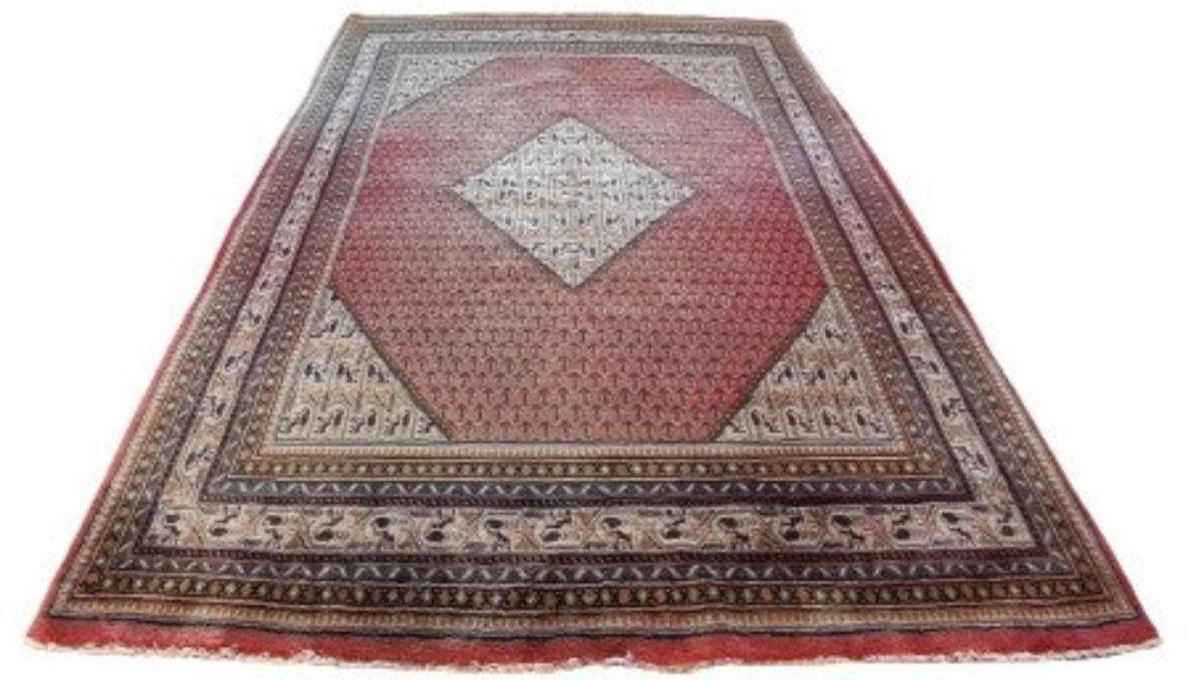 Handgeknoopt Tapijt Vloerkleed, Gebruikt, Overige kleuren, Perzisch, 200 cm of meer