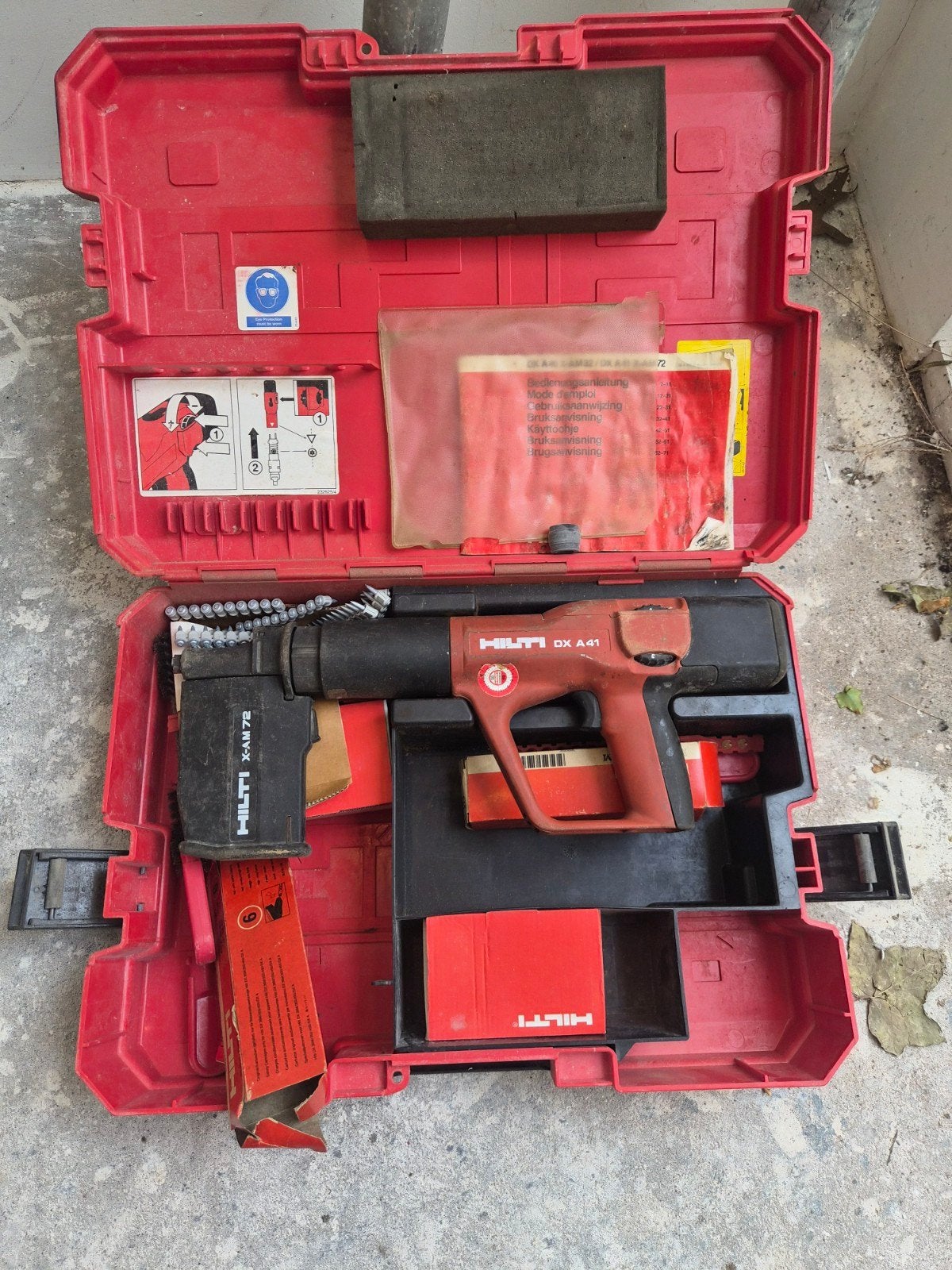 Hilti DX A41 Schietpistool in Koffer, Ophalen of Verzenden, Gebruikt