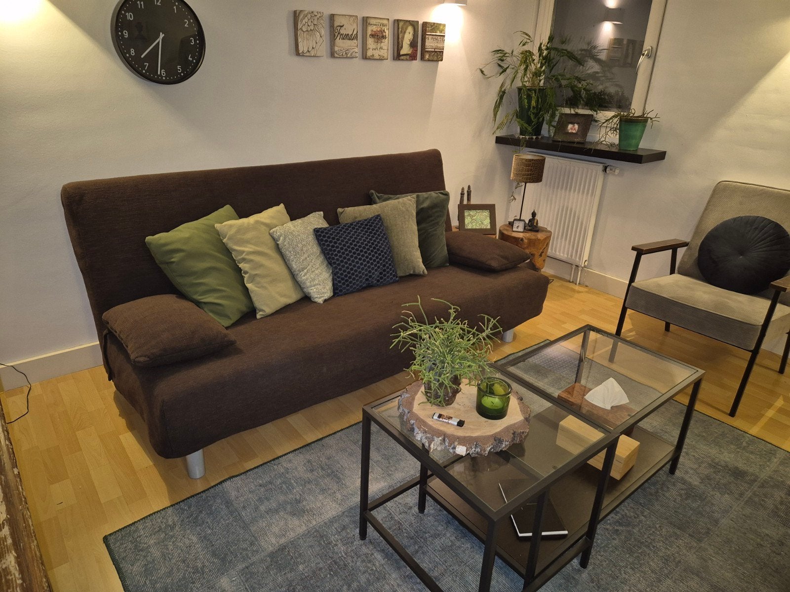 IKEA 3-zits slaapbank – comfortabel – nette staat – bruin, Ophalen, Bruin, Tweepersoons, Zo goed als nieuw