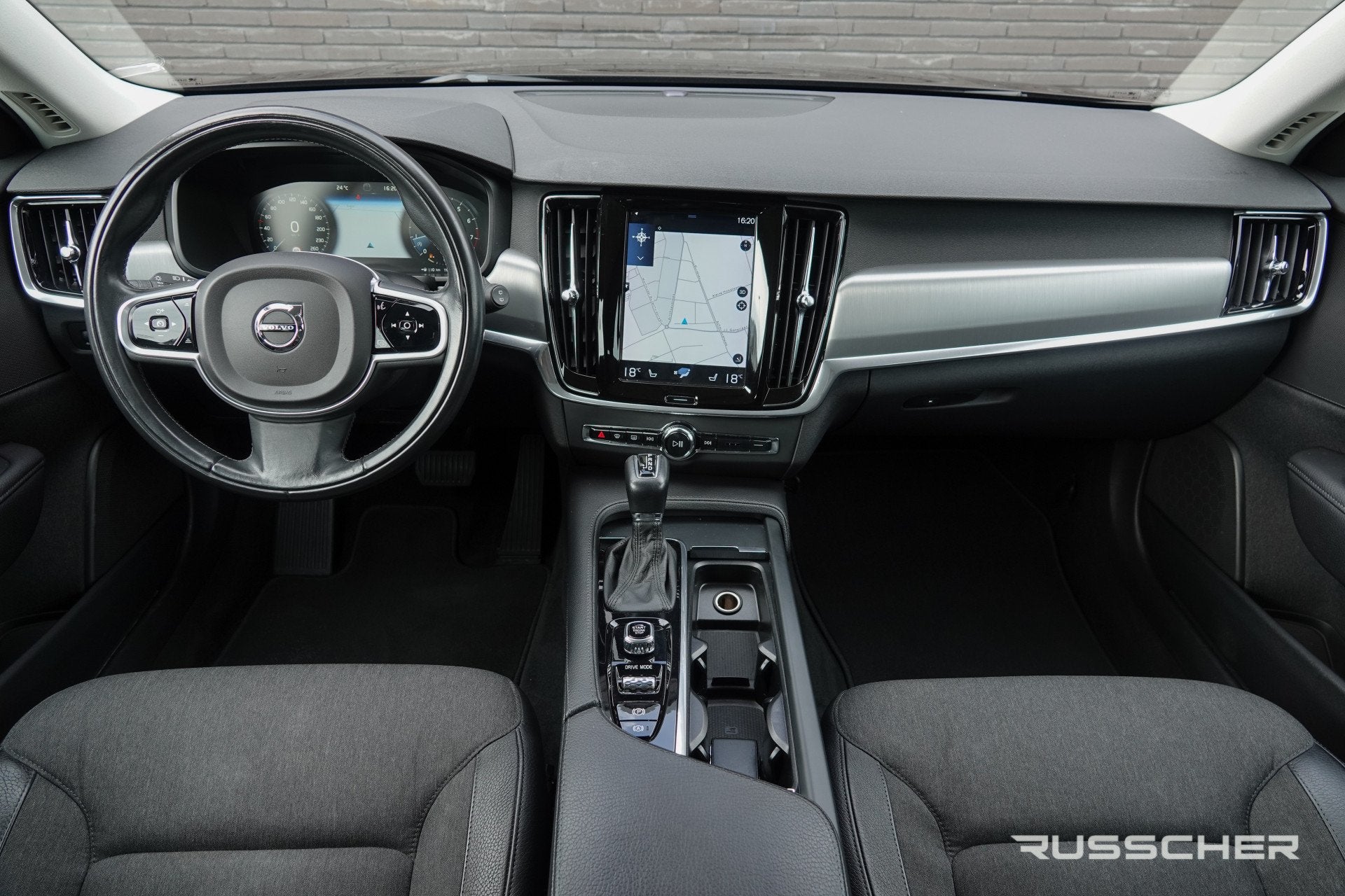 Volvo V90 2.0 T4 190Pk Aut. | Business Sp. | LED | Trekhaak, Auto's, Stof, 1616 kg, 14 km/l, Adaptive Cruise Control