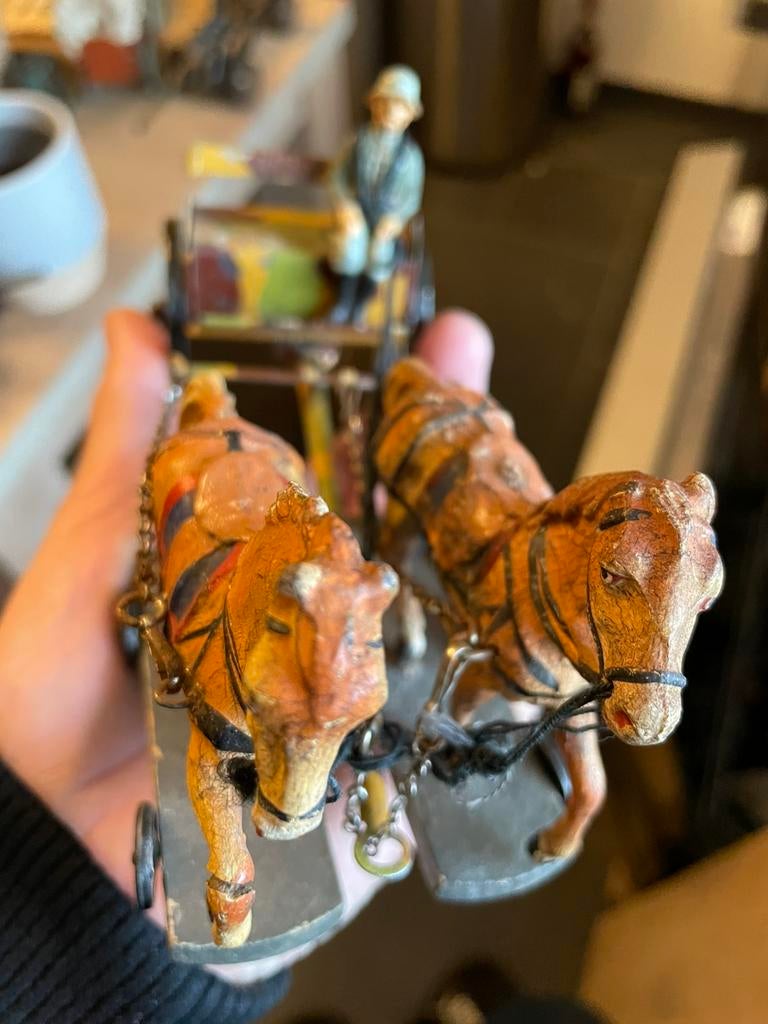 Hausser koetsier met paarden, Antiek en Kunst, Ophalen of Verzenden