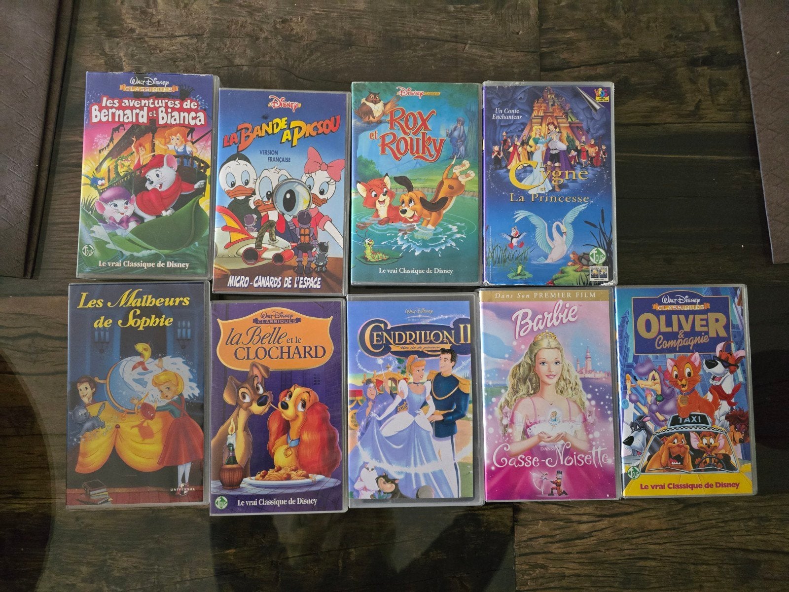Franstalige Disney VHS Videobanden Collectie, Gebruikt, Alle leeftijden, Kinderfilm, Ophalen of Verzenden