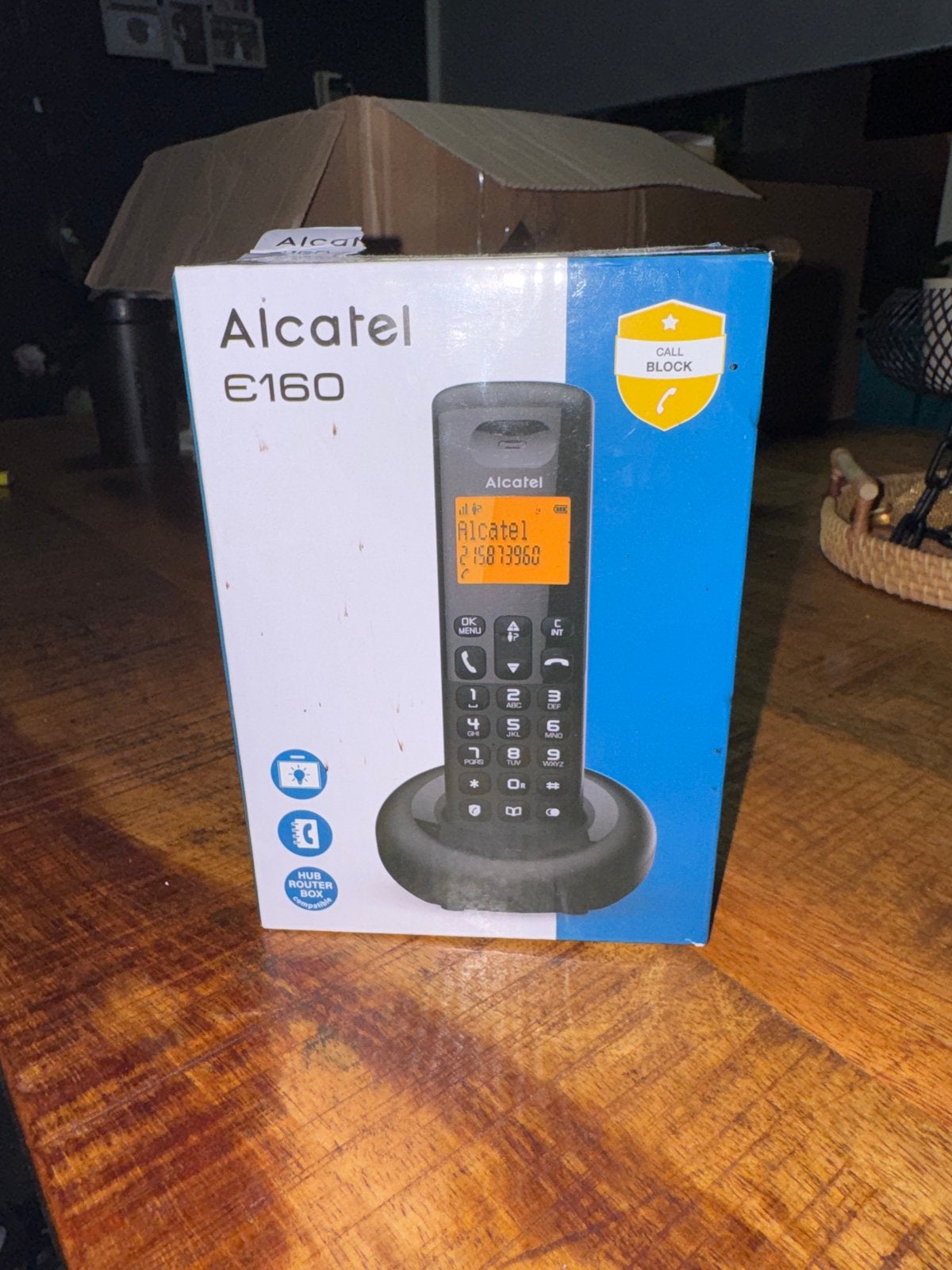Alcatel E160 Draadloze Telefoon met Nummerblokkering, Ophalen of Verzenden, Nieuw, 1 handset