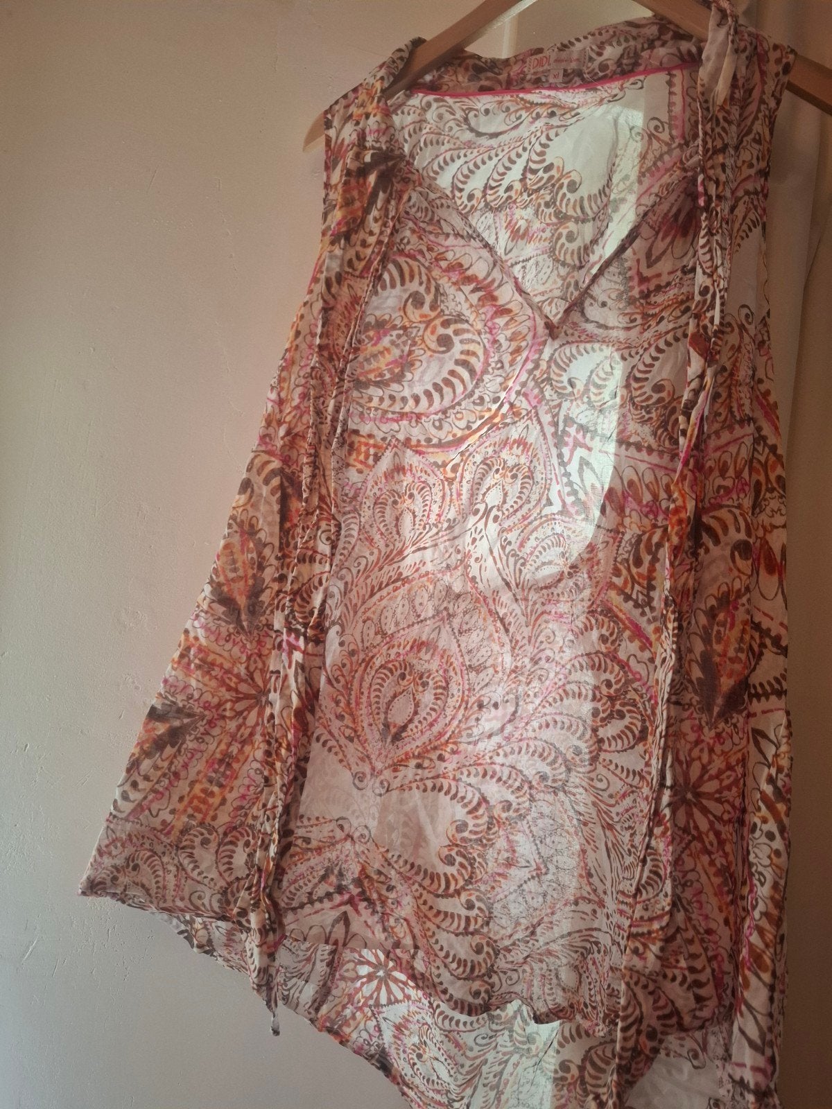DIDI Katoenen Bloesje Paprika Print Maat XL, Maat 46/48 (XL) of groter, Ophalen of Verzenden, Zo goed als nieuw, Zonder mouw