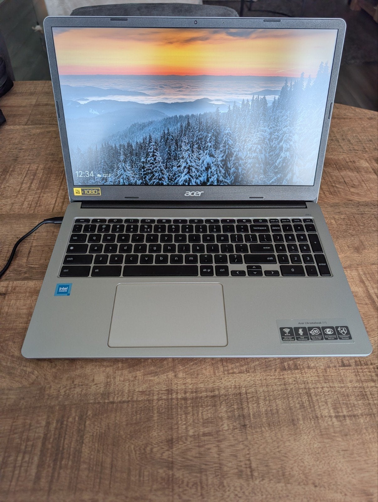 Acer Chromebook 315 met originele oplader en laptoptas, Ophalen, Zo goed als nieuw, 15 inch, 4 GB of minder