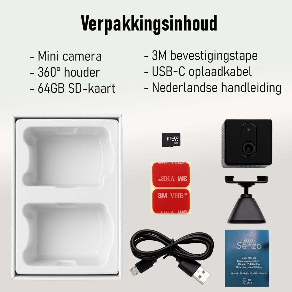 Senzo Spy Camera, Audio, Tv en Foto, Theodoor Colenbranderhof 9, 3059LC Rotterdam, Nederland, Nieuw, Ophalen of Verzenden, Current Components