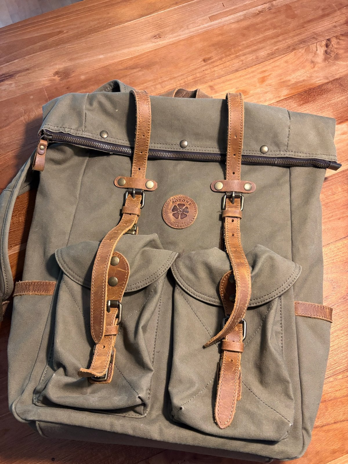 Soepele Canvas Rugzak met Vintage uitstraling, Sieraden, Tassen en Uiterlijk, Tassen | Rugtassen, 25 tot 40 cm, Ophalen of Verzenden