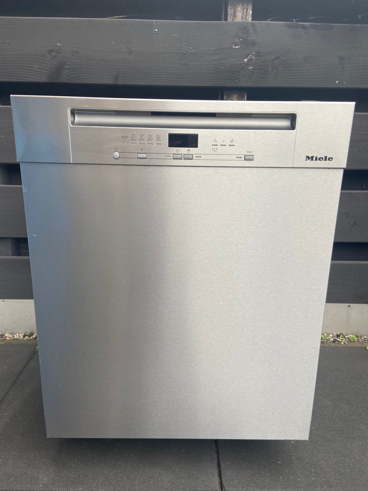 Miele inbouw vaatwasser RVS, Ophalen, Energieklasse A of zuiniger, Minder dan 85 cm, Zo goed als nieuw