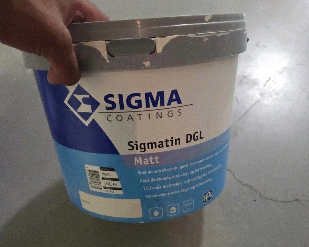 Sigma Sigmatin DGL Matt Muurverf Wit - 1 tot 2 liter, Ophalen, Wit