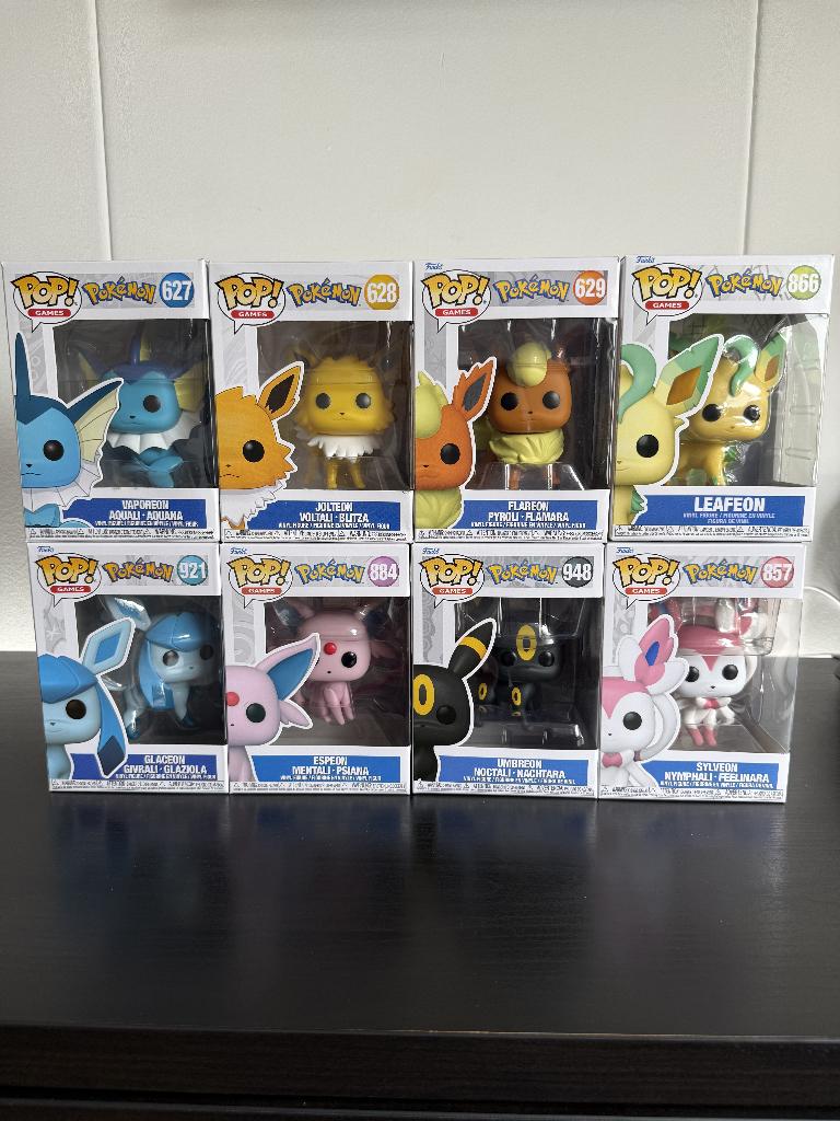 Funko Pop! Eeveelution set compleet (Pokémon), Ophalen of Verzenden, Zo goed als nieuw, Overige typen