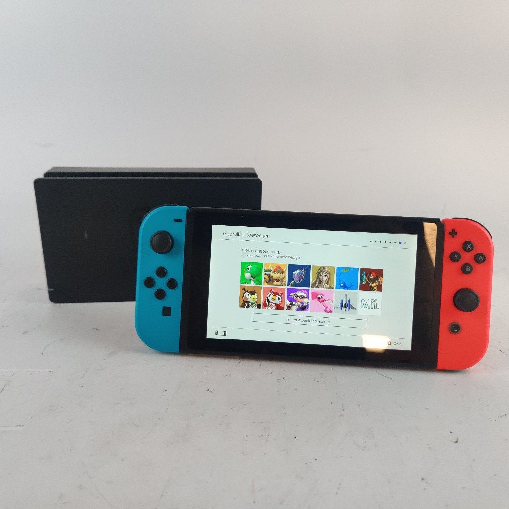 Nintendo Switch NEON 32gb + dock + adapter || voor €179,99!, 1 speler, Ophalen of Verzenden, Zo goed als nieuw, X