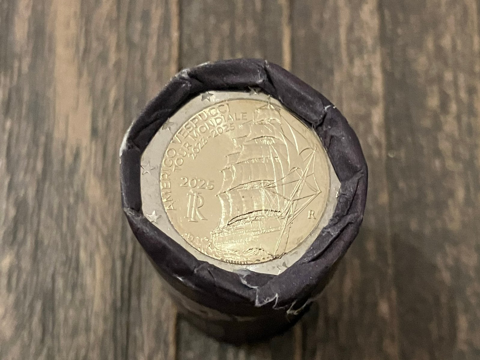 2 euro Amerigo Vespucci Italië 2025 Rol 25 stuks., Ophalen of Verzenden, Italië, 2 euro, Setje