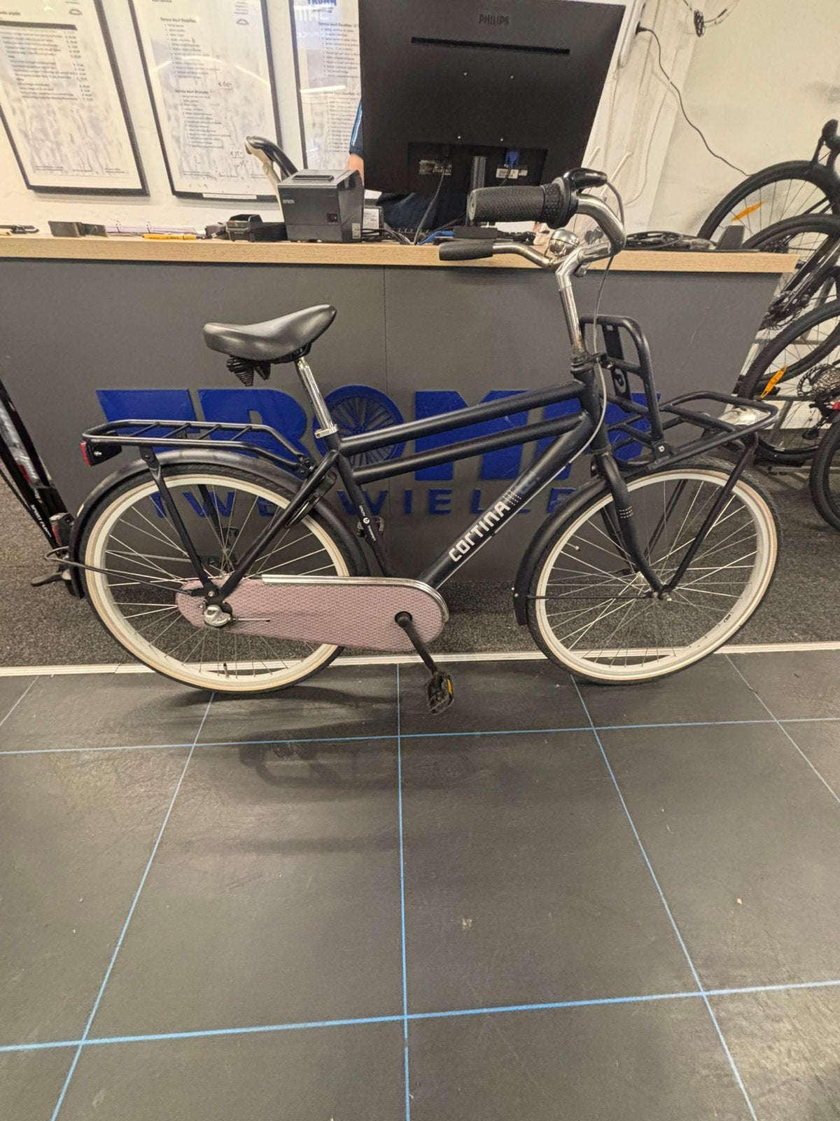 Cortina jongensfiets, stadfiets, kinderfiets, Fietsen en Brommers, Ophalen, Gebruikt, Terugtraprem