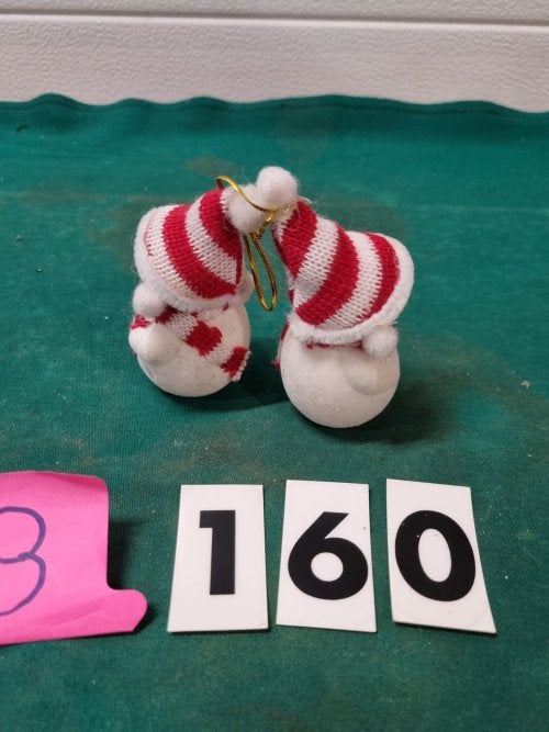 sneeuwpopjes hangers 2 stuks [b160], Diversen, Kerst, Ophalen of Verzenden, 'T Olde Gre-j, Info@toldegrej.nl, Endepoelstraat 20f Didam