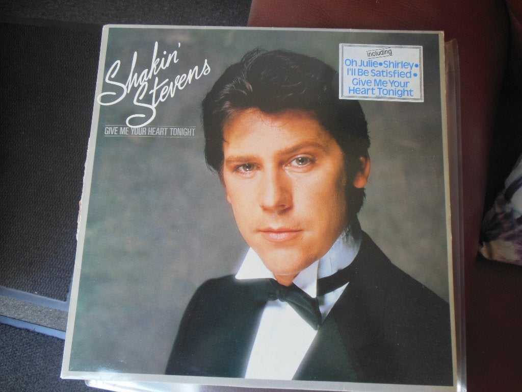 lp rock n roll shakin'stevens give me your heart tonight, LP, Gebruikt, Ophalen of Verzenden, 12 inch