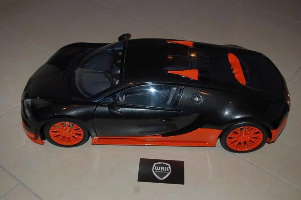 !! SALE !! 1:8 BUGATTI VEYRON 16.4 carbon orange Altaya WRH, Ophalen, Zo goed als nieuw, 1:5 t/m 1:8, Auto