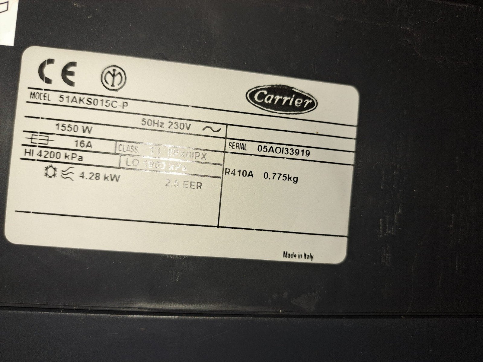 Carrier Holiday ICE Mobiele Airco - Koelen & Ontvochtigen, Gebruikt, Minder dan 60 m³, Timer, 3 snelheden of meer