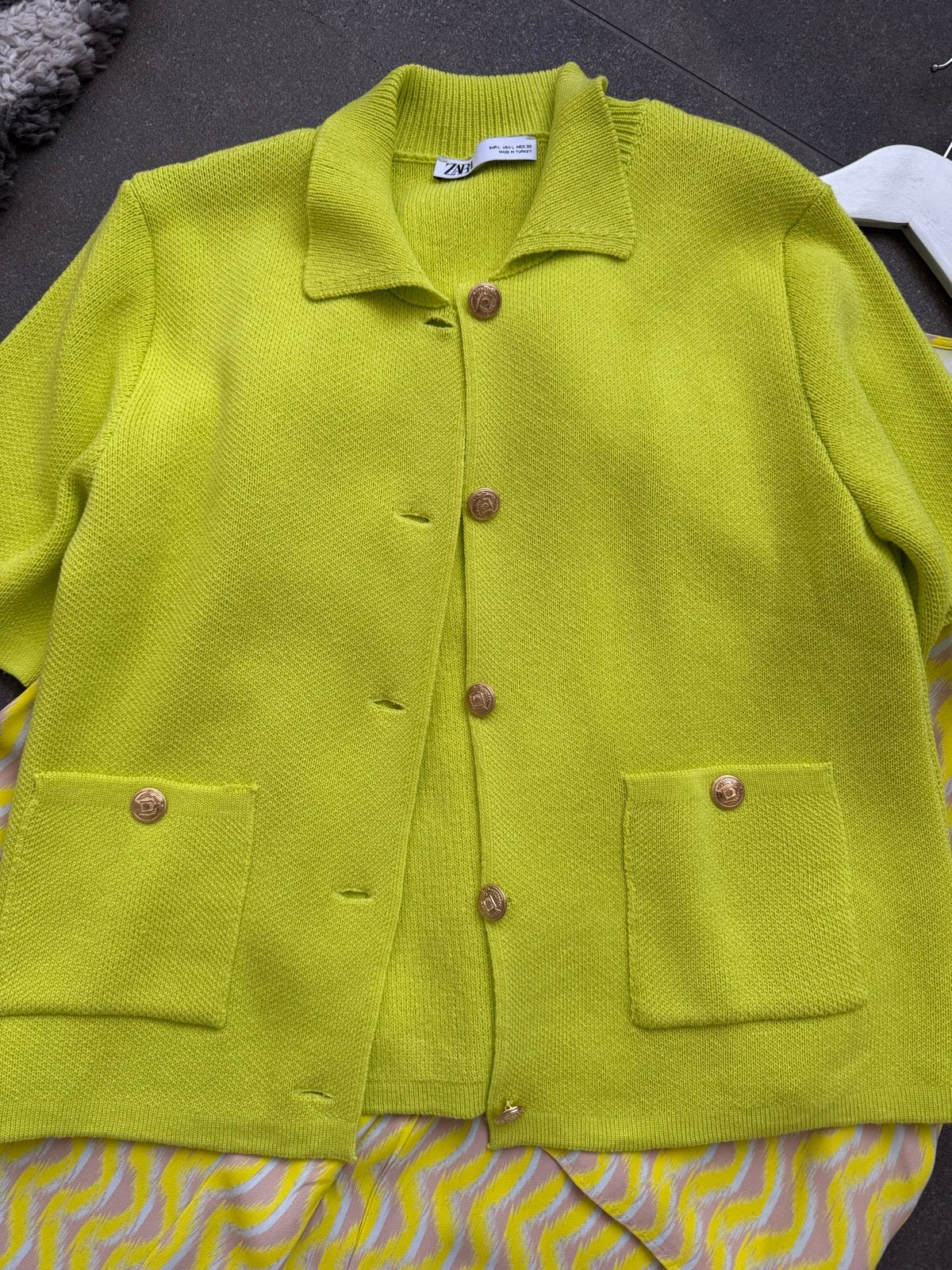 Nieuw Zara Vest Maat 40 (L) - Neon Geel, Ophalen of Verzenden, Nieuw, Maat 38/40 (M), Geel