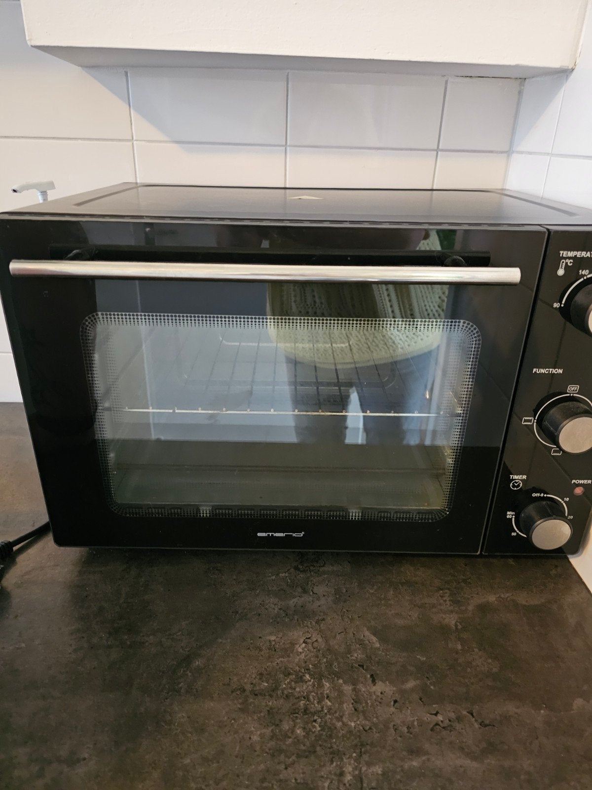 Compacte mini-oven met timer en temperatuurregeling, Witgoed en Apparatuur, Ophalen, Minder dan 45 cm, Overige merken, Minder dan 45 cm