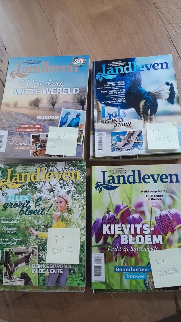 22 Landleven tijdschrift/maandblad, zie omschrijving, voor, Boeken, Ophalen, Gelezen