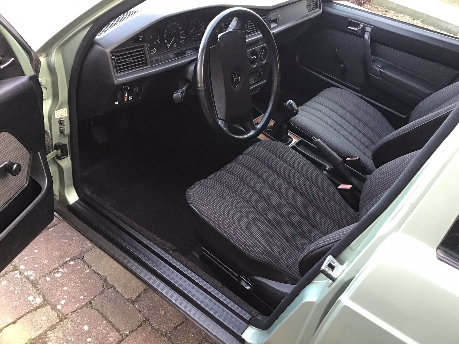 190, W201, interieur compleet, zwart., Auto-onderdelen, Ophalen, Gebruikt, Mercedes-Benz