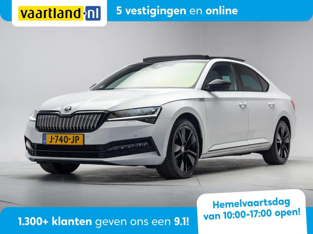 Skoda Superb 1.4 TSI iV PHEV Sportline Business Aut. [ Panor, Auto's, Automaat, Gebruikt, Wit, Origineel Nederlands