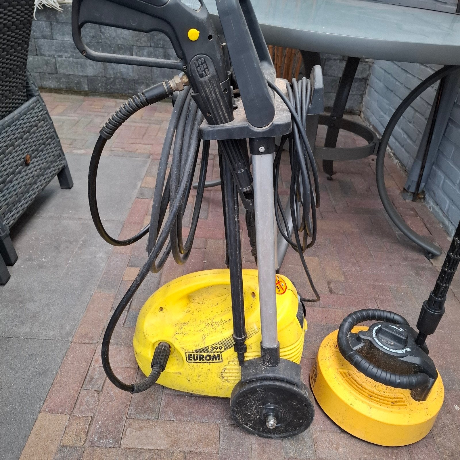 Eurom Hogedrukreiniger met Terrasreiniger, Ophalen, Gebruikt, Elektrisch