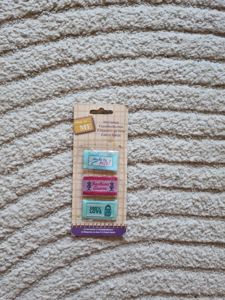 labels voor in kleding handarbeid nieuw, Ophalen, Geschikt voor stof, Nieuw, Meerkleurig