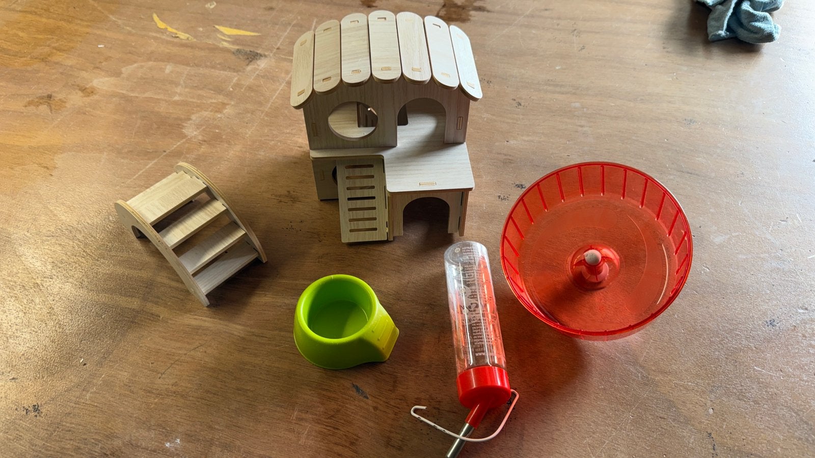 Hamster set, Ophalen of Verzenden, Zo goed als nieuw, Loopwiel of Rad