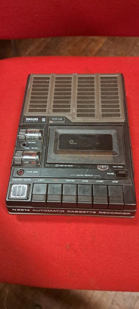 Philips N2214 cassette recorder, Ophalen of Verzenden, Philips