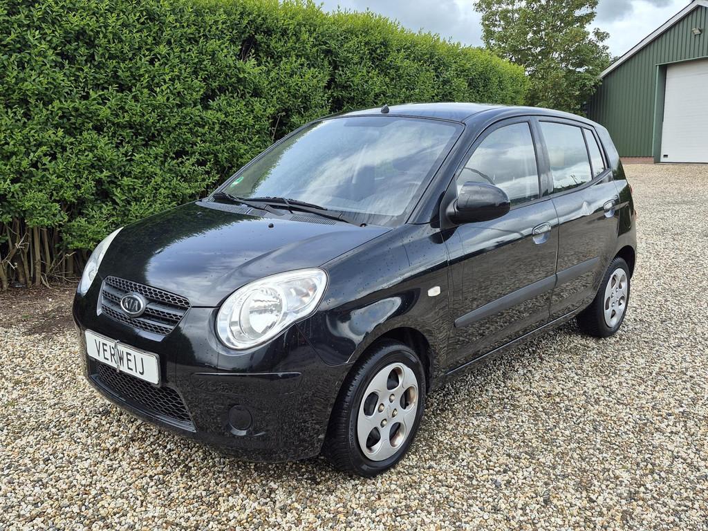Kia Picanto 1.0 | Stuurbekrachtiging | APK | 5drs, Stof, Zwart, 4 cilinders, Zwart