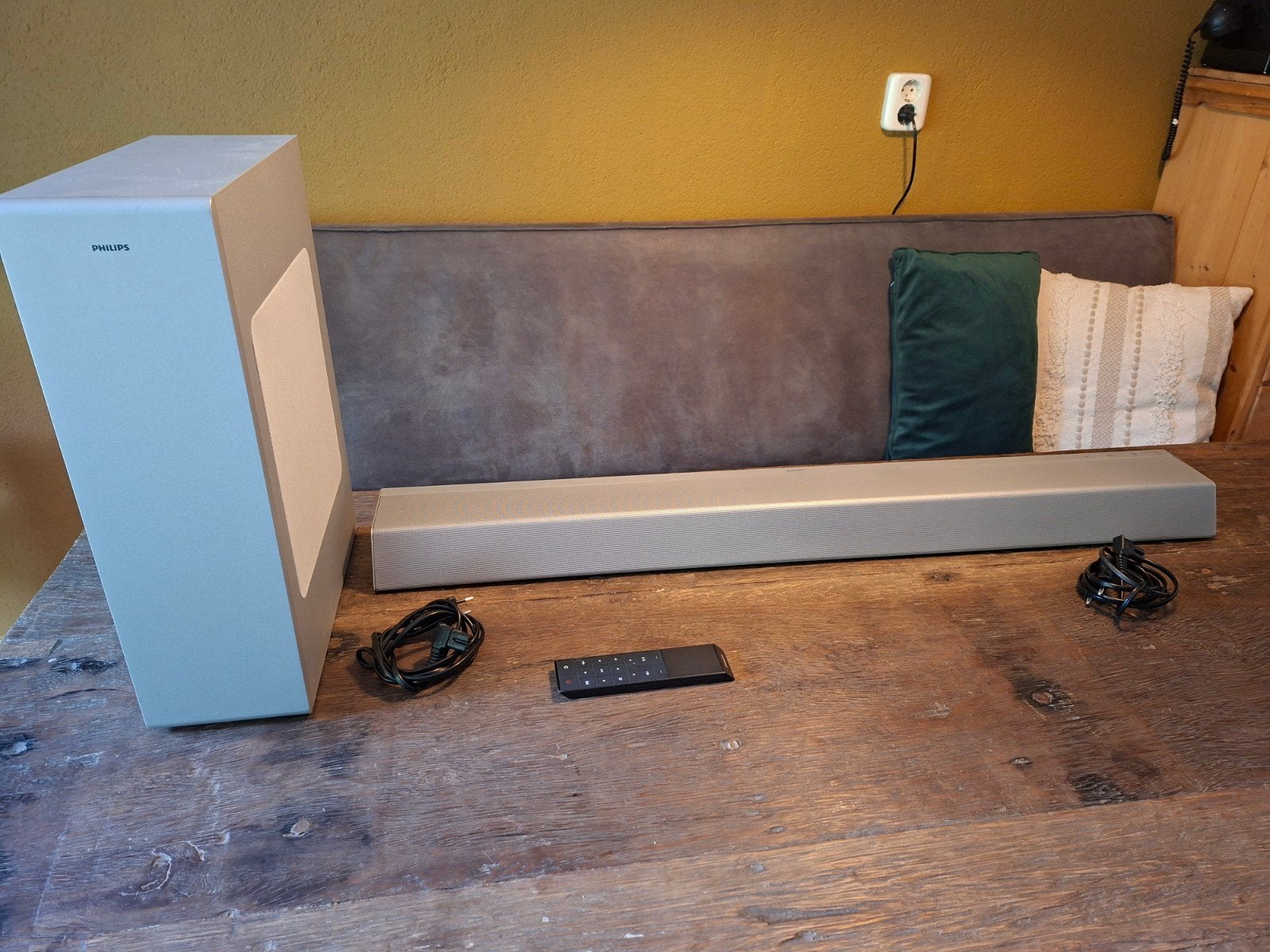 Philips TAB8505/10 Soundbar + Draadloze Subwoofer, Ophalen, Bluetooth, Zo goed als nieuw