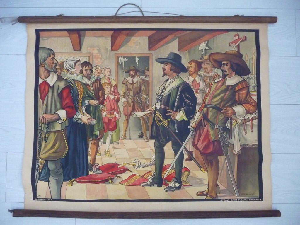 schoolplaat - VERZAMELING VAN DE EDELEN - HAGI SERIE 1 nr.7, Ophalen, Geschiedenis