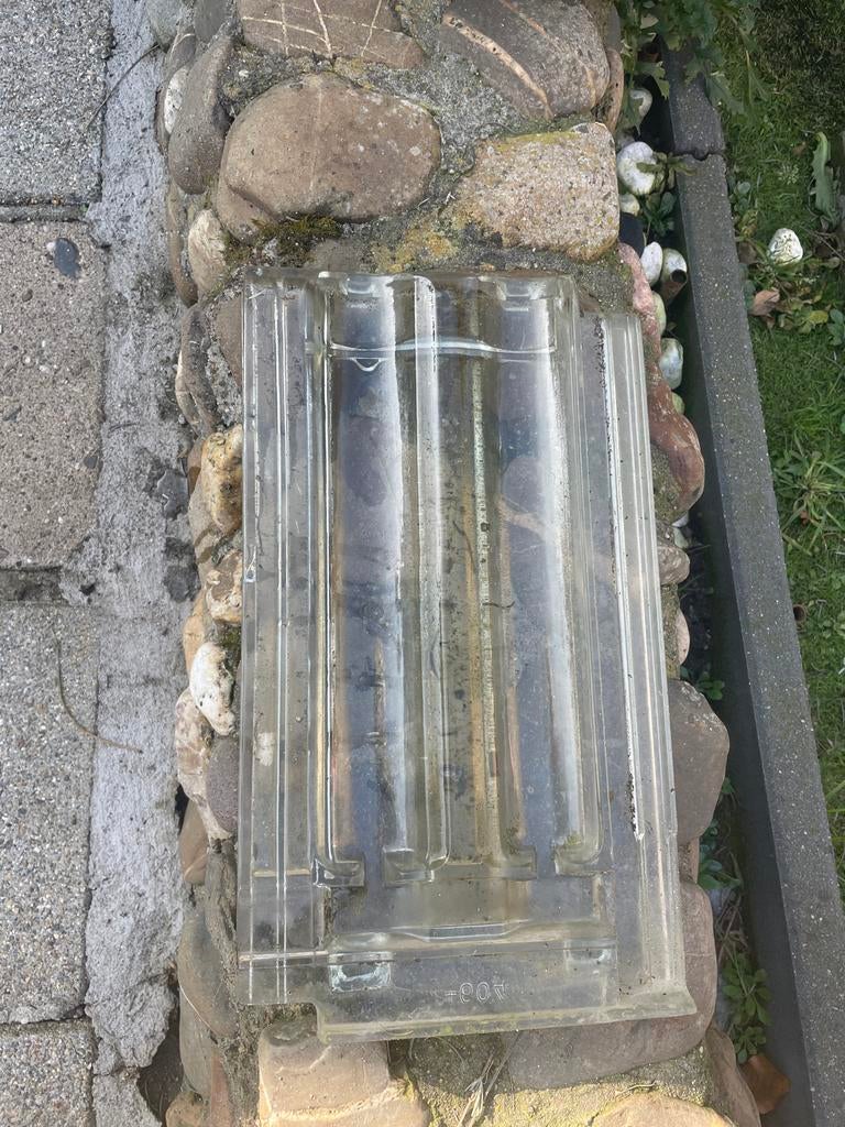 Transparante dakpan voor lichtinval 2 stuks, Doe-het-zelf en Verbouw, Dakpannen en Dakbedekking, Ophalen, Kunststof, Gebruikt