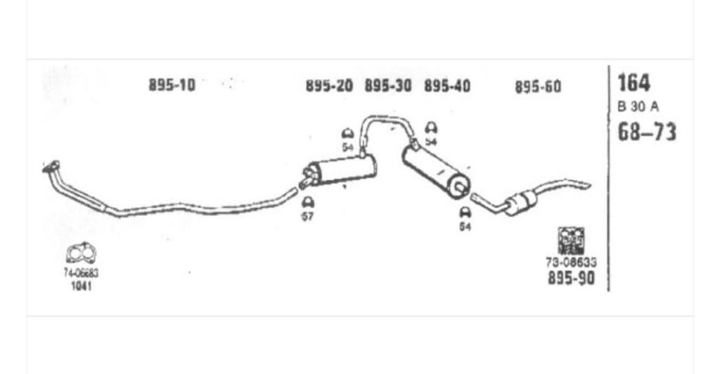 Gezocht complete uitlaat Volvo 164 B30A, Auto-onderdelen, Uitlaatsystemen, Ophalen of Verzenden, Volvo