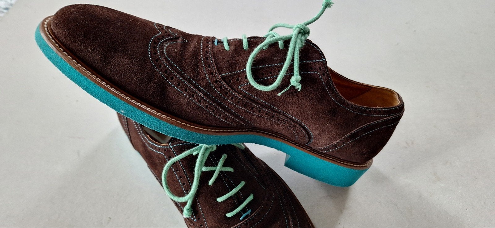 z.g.a.n.sportieve heren schoenen Giorgio mt 42, Bruin, Ophalen of Verzenden, Zo goed als nieuw, Overige typen