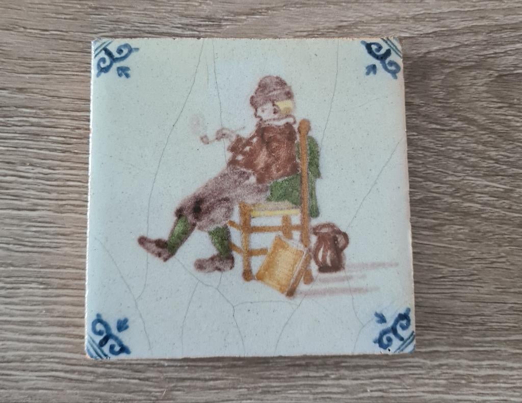 Klein antiek tegeltje, Antiek en Kunst, Antiek | Wandborden en Tegels, Ophalen