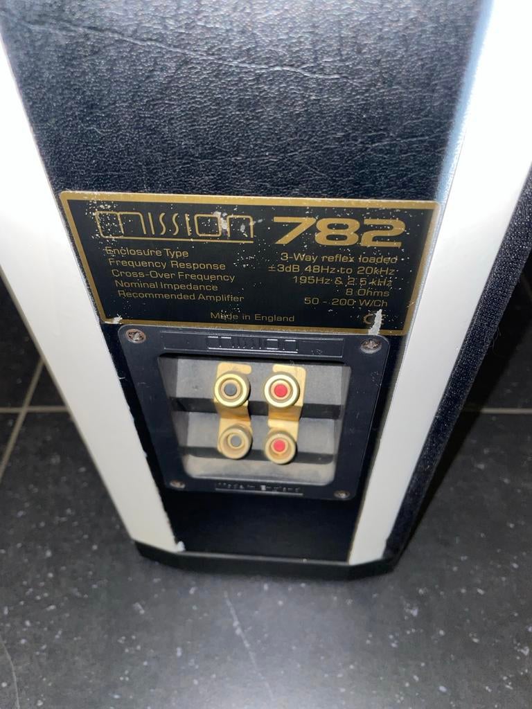 Mission 782 luidsprekers, Audio, Tv en Foto, Luidsprekers, Gebruikt, Front, Rear of Stereo speakers, 120 watt of meer, Overige merken
