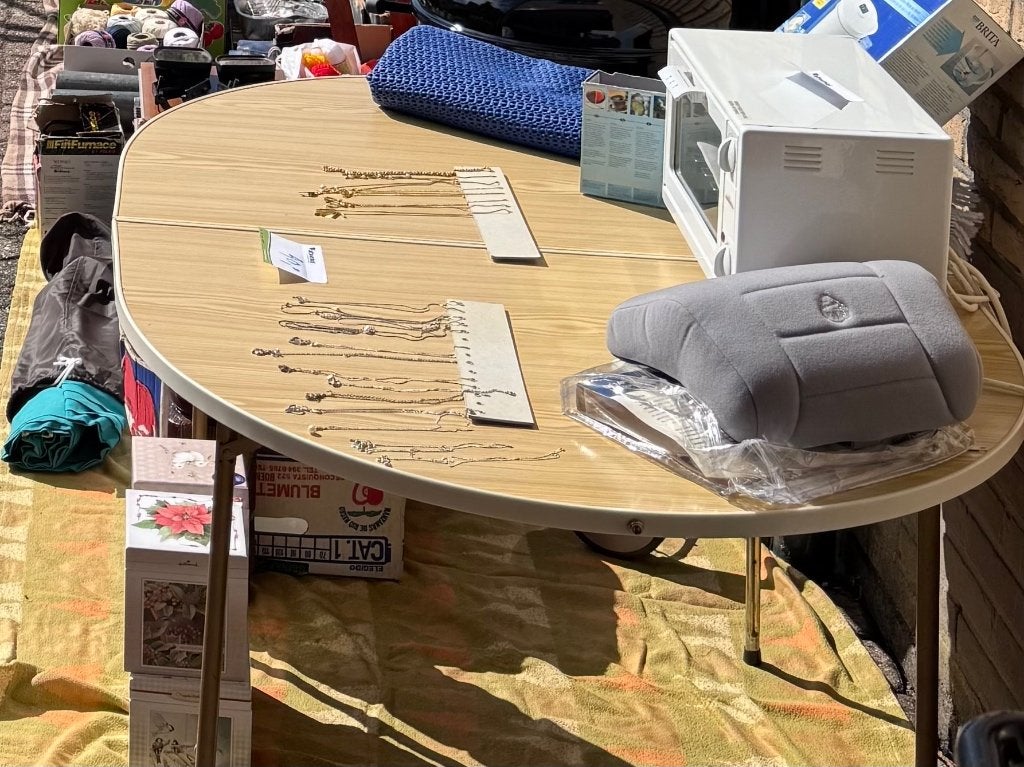 Lafuma tafel, Ophalen, Zo goed als nieuw, Campingtafel