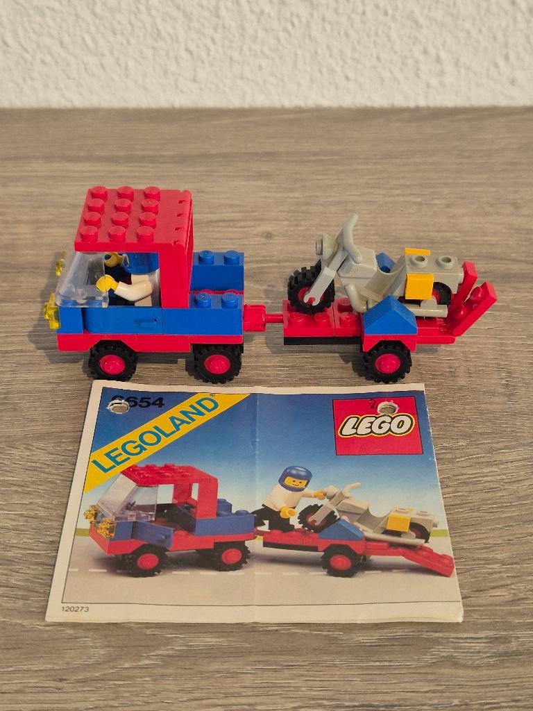 Lego: Pickup met aanhanger met motor (set 6654), Kinderen en Baby's, Speelgoed | Duplo en Lego, Gebruikt, Overige thema's, Lego