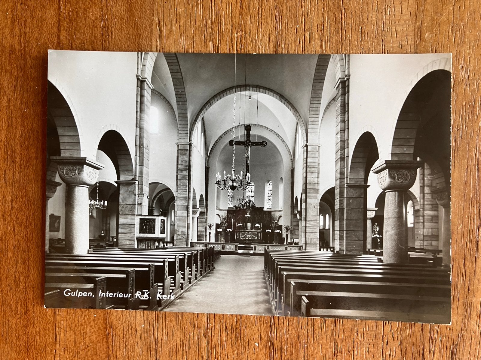 Gulpen, Interieur R.K. Kerk, Ophalen of Verzenden, 1940 tot 1960, Ongelopen, Limburg
