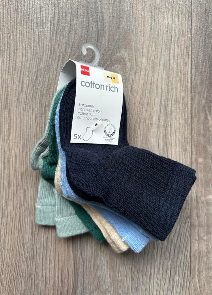 nieuwe sokken Hema maat 0-6 maanden, Ophalen of Verzenden, Nieuw, Jongetje, Sokjes