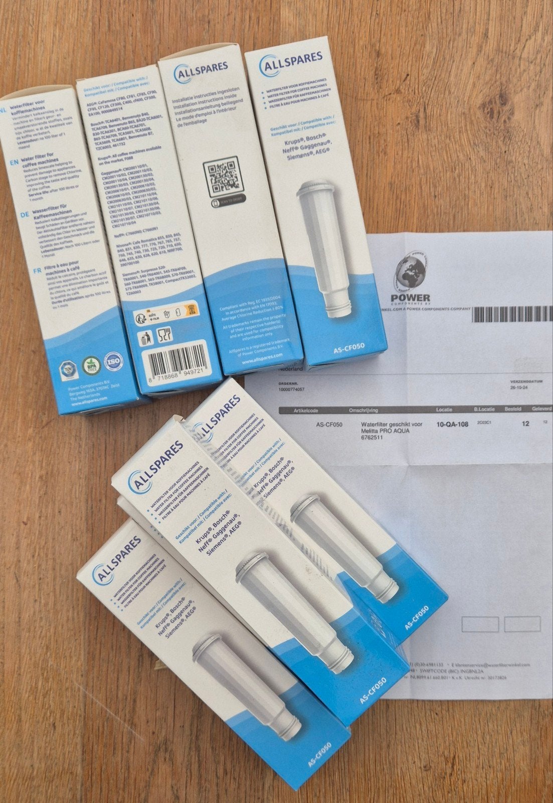 Waterfilter voor koffiemachines - Allspares AS-CF050, Ophalen of Verzenden, Nieuw