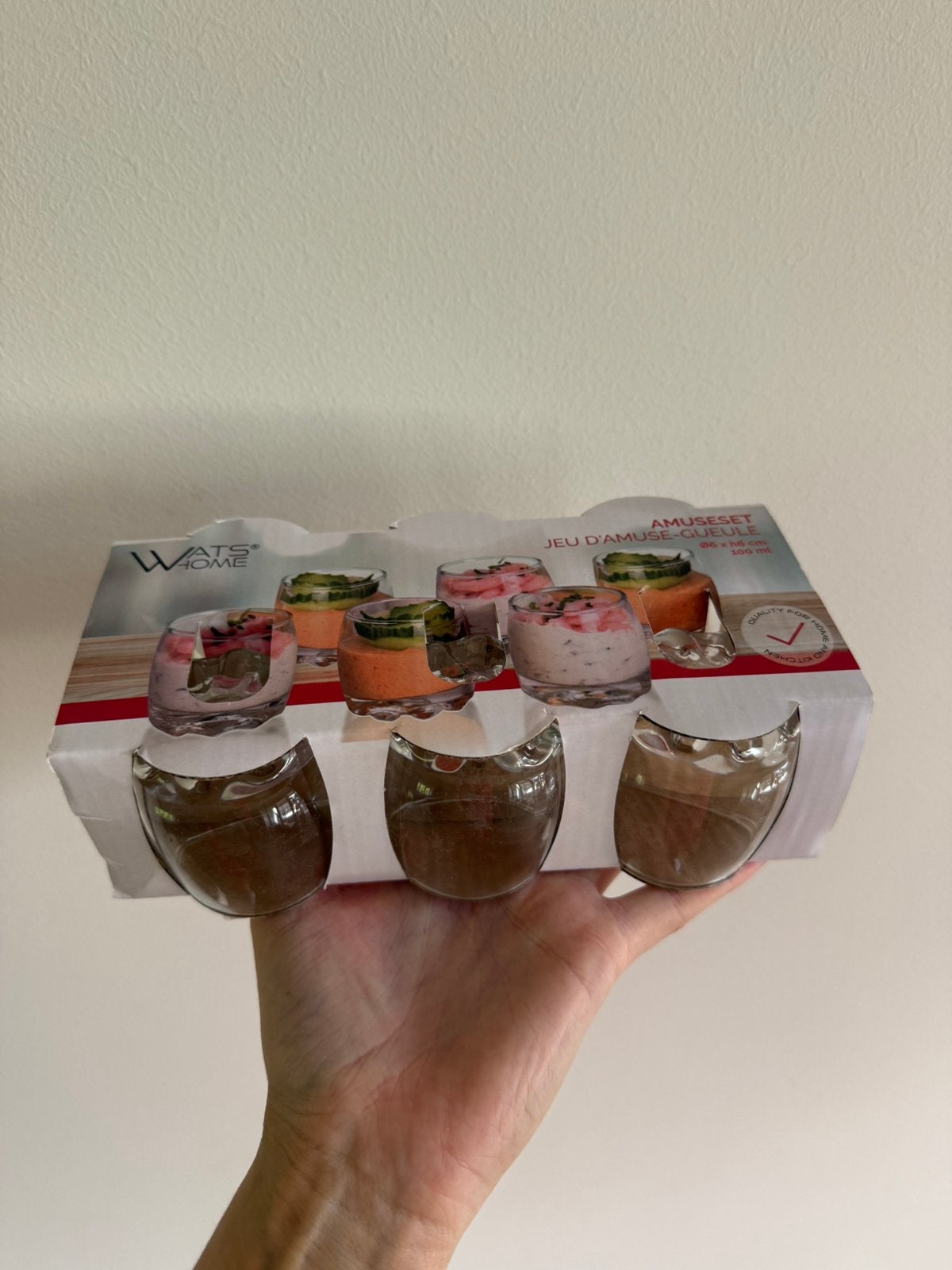 Nieuw! Amuse glaasjes 6 stuks, Huis en Inrichting, Keuken | Servies, Ophalen of Verzenden, Nieuw, Overige stijlen