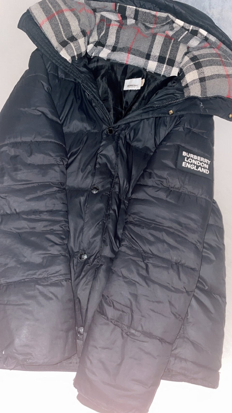 Burberry Jas Zwart Maat M, Ophalen of Verzenden, Gedragen, Maat 48/50 (M), Zwart