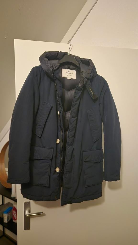 Woolrich Arctic Parka maat S Zeer nette staat, Kleding | Heren, Jassen | Winter, Zo goed als nieuw, Blauw, Ophalen of Verzenden
